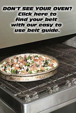 Don't see your oven? Click here to find your belt with our belt guide